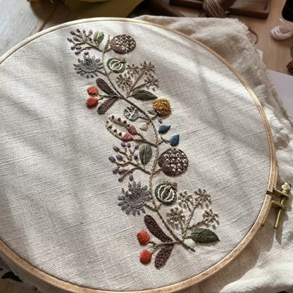 Decorative Painting Embroidery - Wild Flowers Beginner Friendly Embroidery