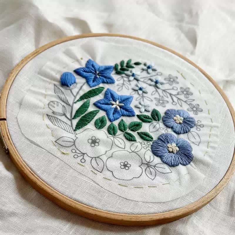 Decorative Painting Embroidery - Wild Flowers Beginner Friendly Embroidery