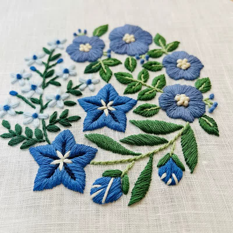 Decorative Painting Embroidery - Wild Flowers Beginner Friendly Embroidery