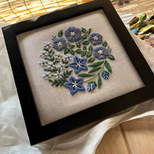 Decorative Painting Embroidery - Wild Flowers Beginner Friendly Embroidery