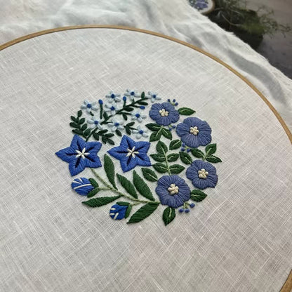 Decorative Painting Embroidery - Wild Flowers Beginner Friendly Embroidery