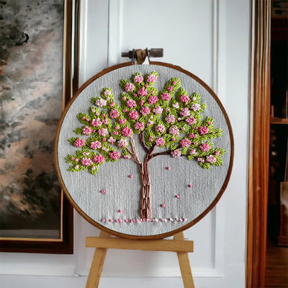 Rubbyoo Embroidery Kit - Pink Blossom