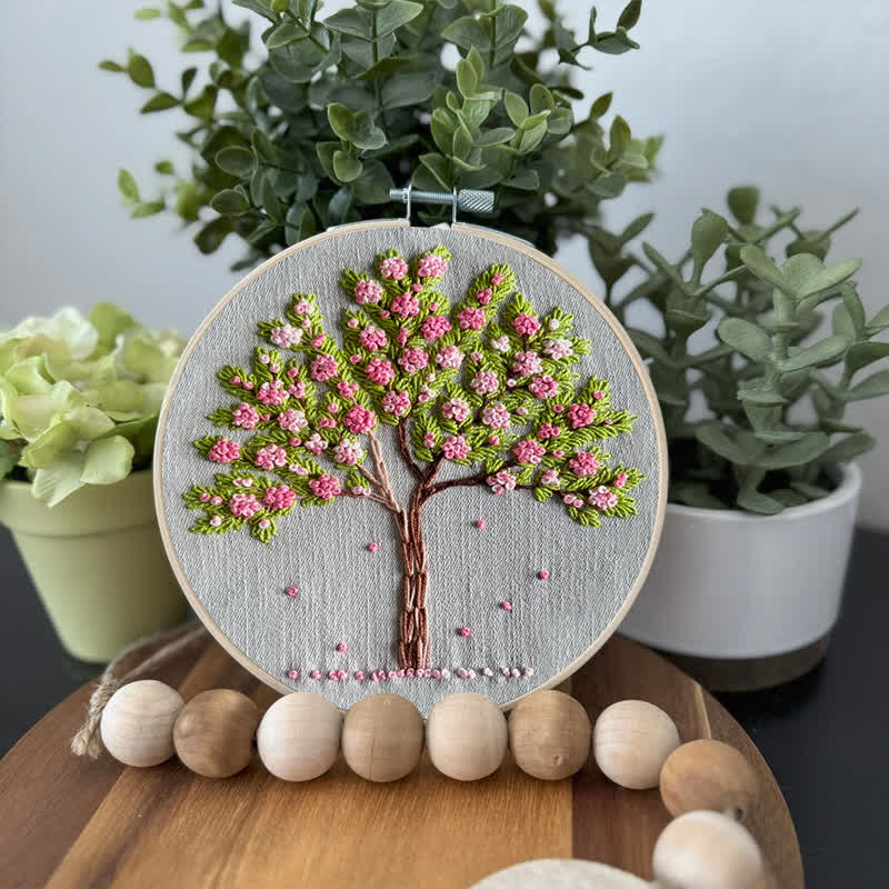 Rubbyoo Embroidery Kit - Pink Blossom