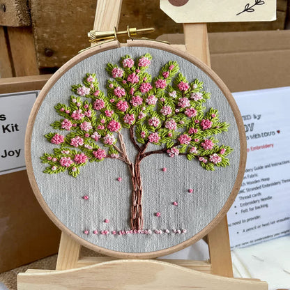 Rubbyoo Embroidery Kit - Pink Blossom