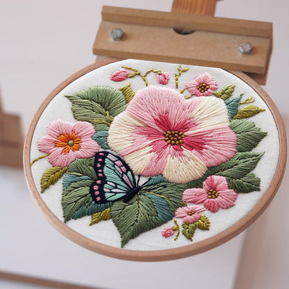 Rubbyoo Embroidery Kit - Butterfly Bloom | DIY Craft Kits  Needlework Gift