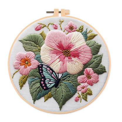 Rubbyoo Embroidery Kit - Butterfly Bloom | DIY Craft Kits  Needlework Gift