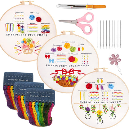 1Pack Embroidery Starter Kit For Adults