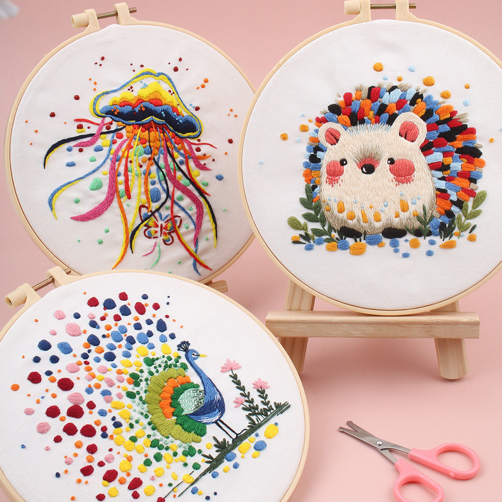Whimsical Animal & Marine Collection  -Themed DIY Embroidery Kits