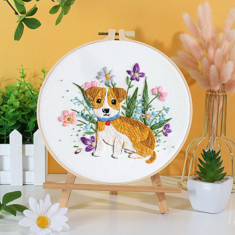 Puppy Love Embroidery Kit: Embark on an Adorable Stitching Journey