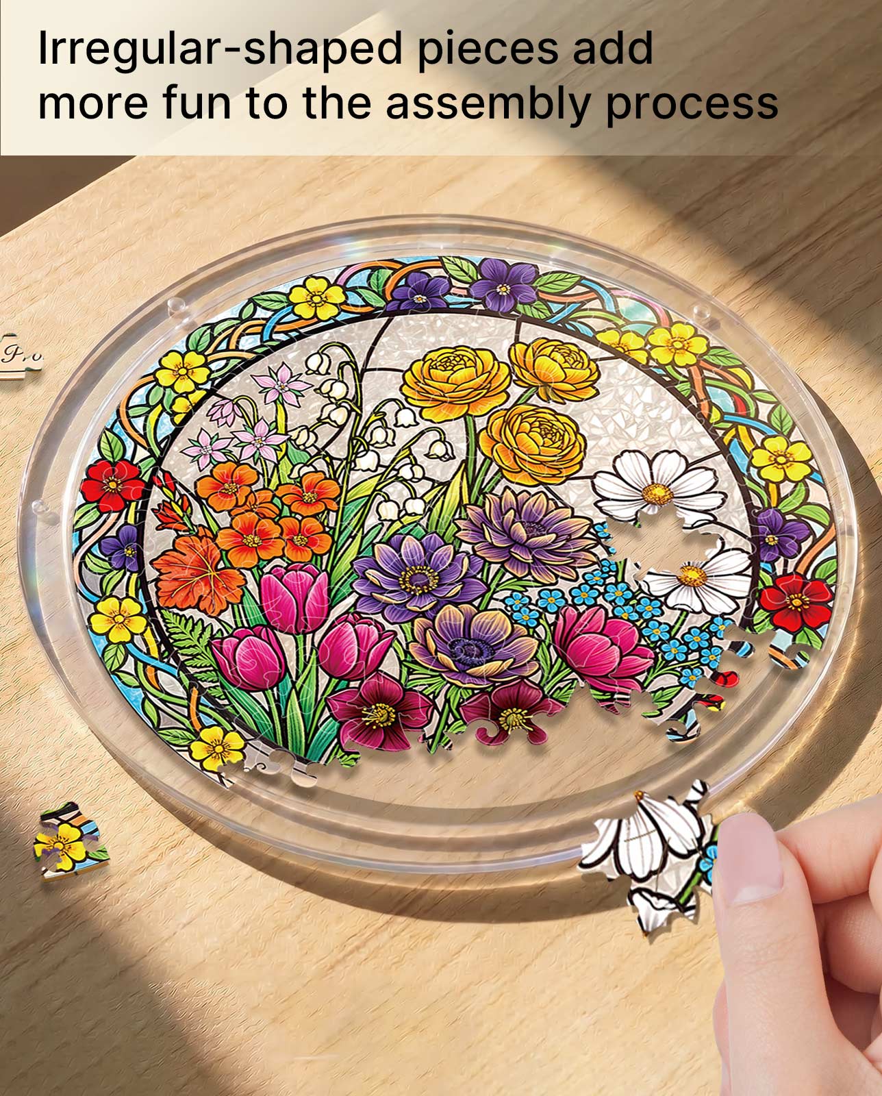 Acrylic Jigsaw Puzzle Suncatcher - Springâ€TMs Radiant Promise