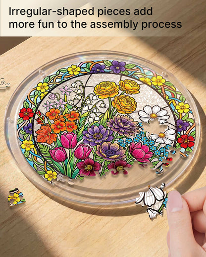 Acrylic Jigsaw Puzzle Suncatcher - Springâ€TMs Radiant Promise
