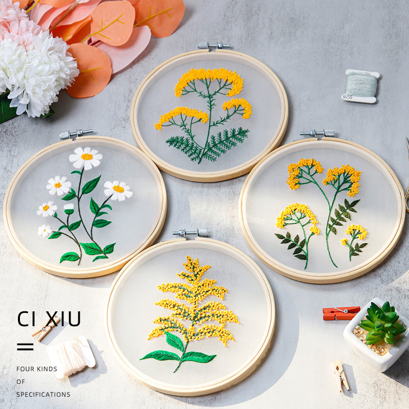 Elegant Flower Series DIY Embroidery Kits