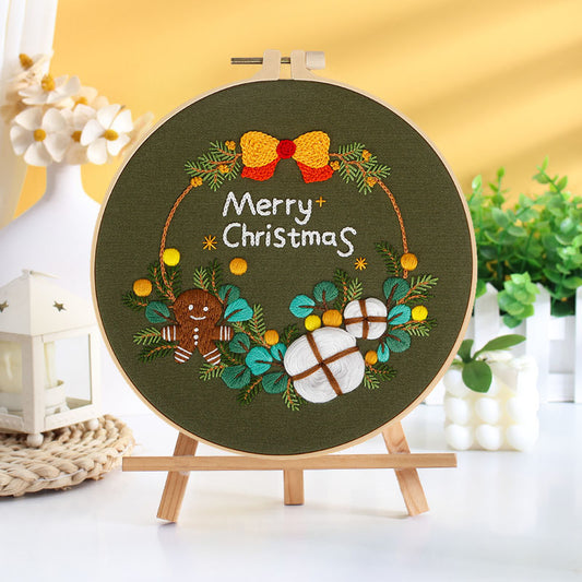 Festive Christmas  - Themed DIY Embroidery Kits