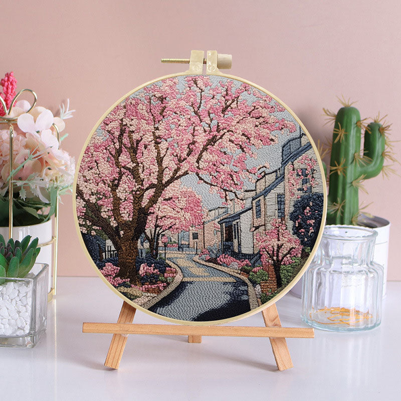 Cherry Blossom Lane Embroidery Kit