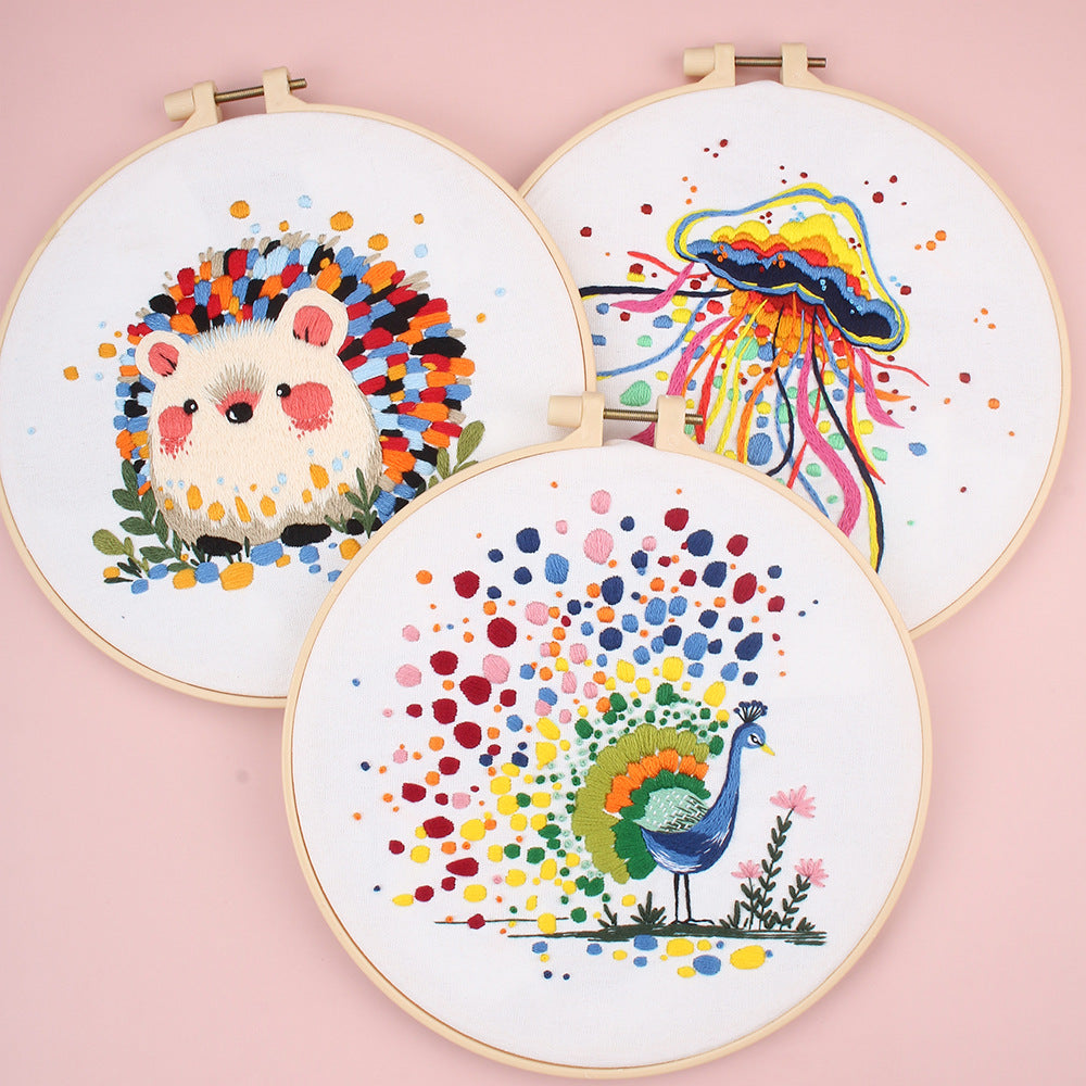 Whimsical Animal & Marine Collection  -Themed DIY Embroidery Kits