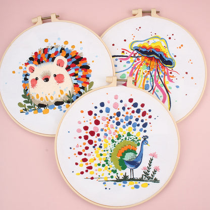 Whimsical Animal & Marine Collection  -Themed DIY Embroidery Kits