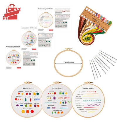 Beginner Kit for Embroidery Stitches