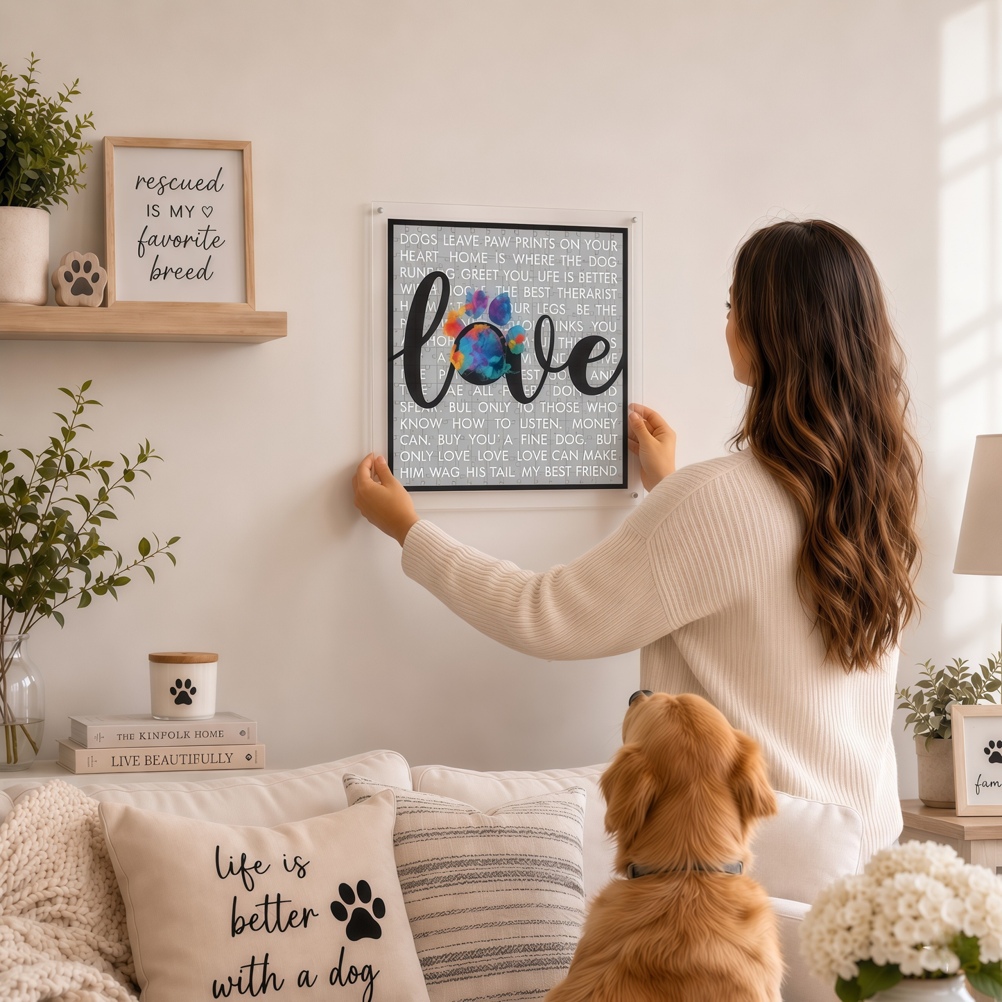 Hangable Acrylic Puzzle | Paw & Love
