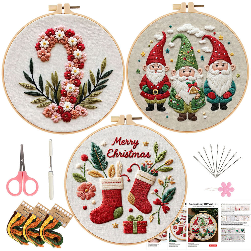 Christmas Cheer - Themed DIY Embroidery Kits