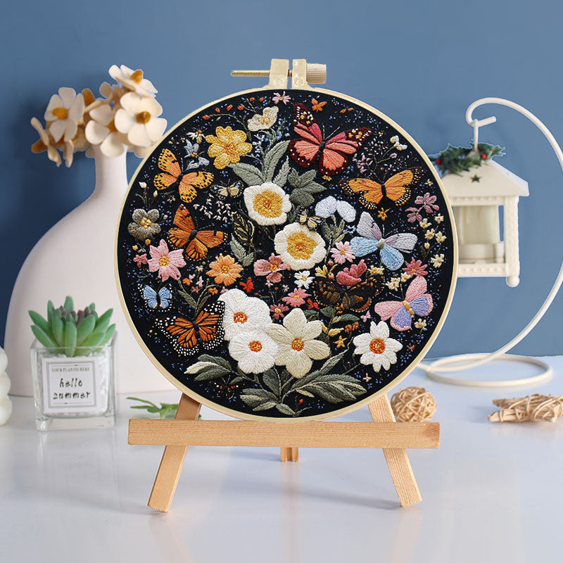 Butterfly Bloom Embroidery Kit
