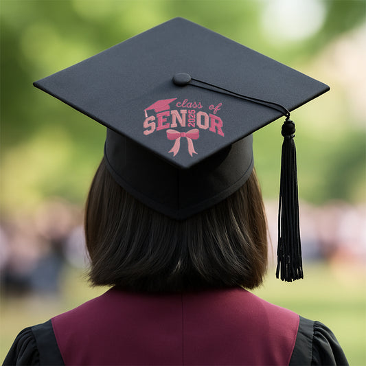 Graduation Stitch Emblem – Class of 2025 A Handmade Tribute to a Milestone Moment