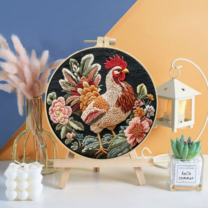 Roosters Radiance Embroidery Kit