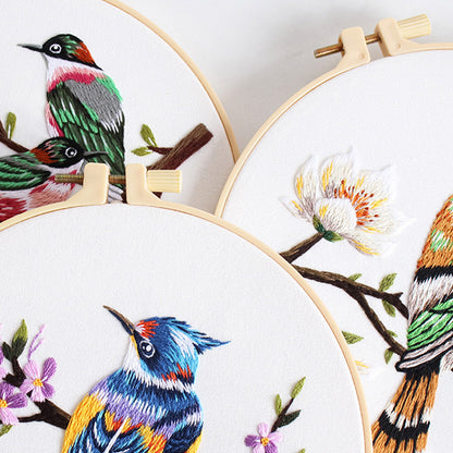 Birds in Bloom DIY Embroidery Kit