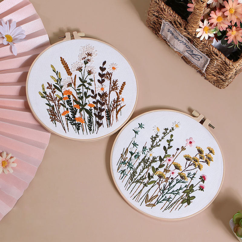 Wildflower  -Themed DIY Embroidery Kits