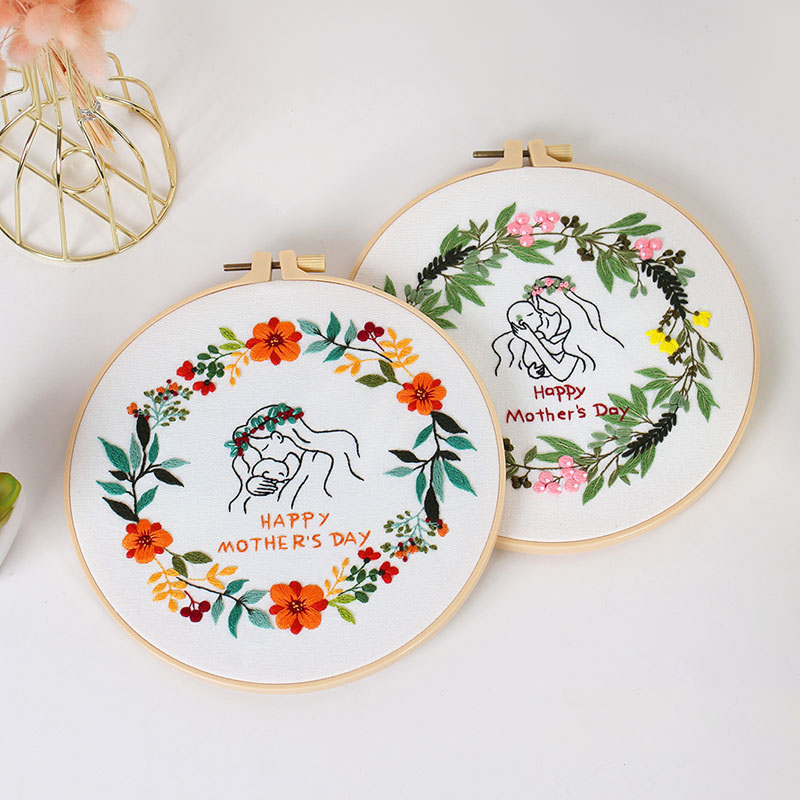 Mother's Day Floral Embroidery Kit