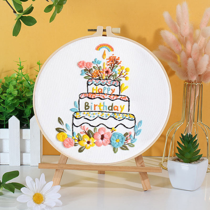 Happy Birthday Embroidery Kit: A Cheerful Stitching Celebration 🎂