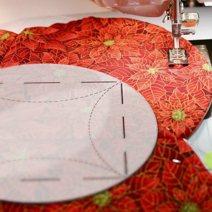 Composite Quilted Flower Placemat 2PCS SET- With Instructions