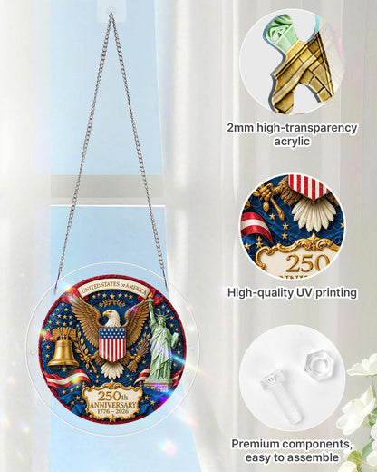 Acrylic Jigsaw Puzzle Suncatcher - Glory of America