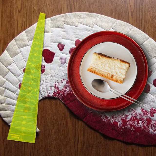 Spicy Spiral Table Runner Quilting Template Ruler