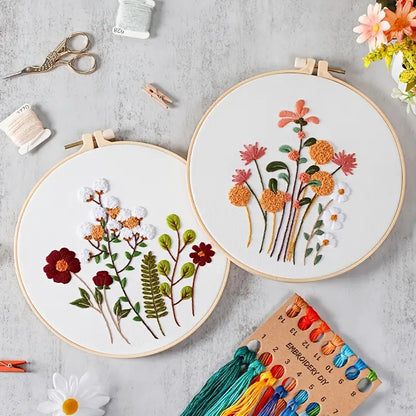 Rubbyoo Embroidery Kit - Flowers And Plants