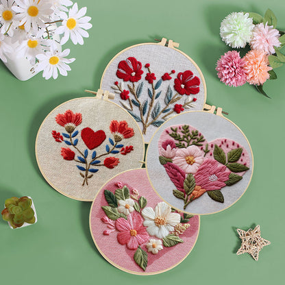 Blooming Heart Embroidery Kit