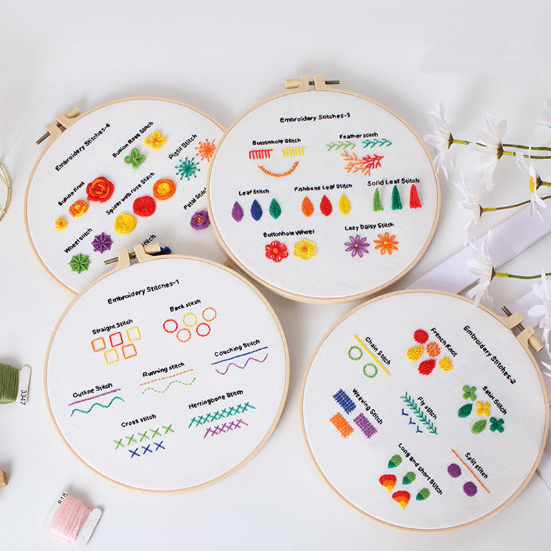 Embroidery Stitches Learner Kits for Beginner