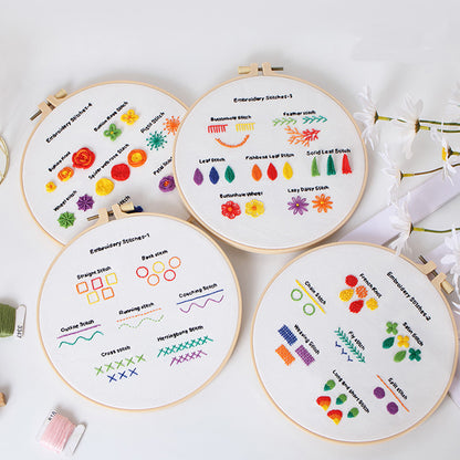 Embroidery Stitches Learner Kits for Beginner