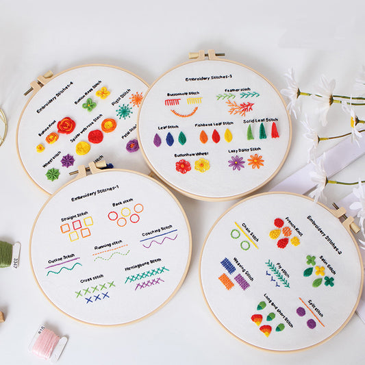 Embroidery Stitches Learner Kits for Beginner