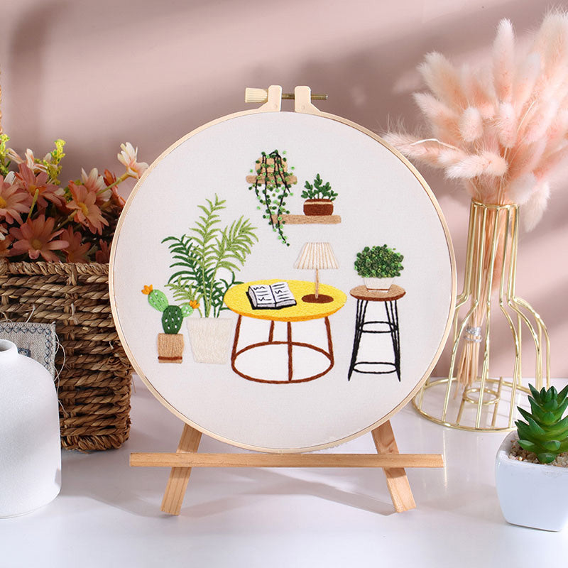 Chic Plant Corner Embroidery Kit Series