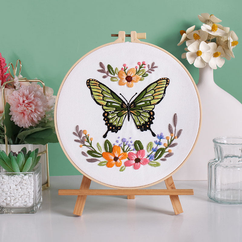 Colorful butterflies -Themed DIY Embroidery Kits