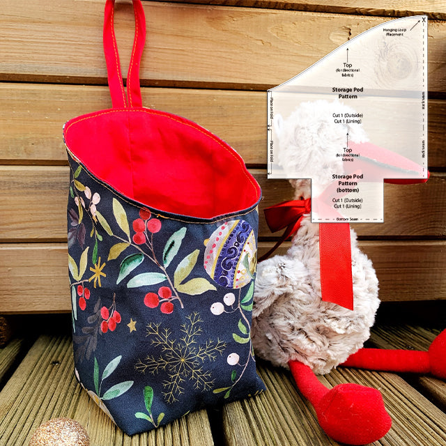 Versatile Fabric Storage Pod Templates-With Instructions