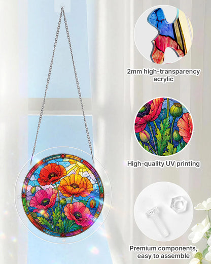 Sunlit Floral Garden Light Suncatcher-Acrylic Window Art
