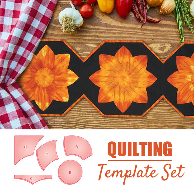Dahlia Quilt Book & Template Set - 5PCS (With Instructions)