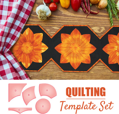 Dahlia Quilt Book & Template Set - 5PCS (With Instructions)