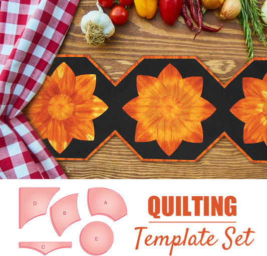 Dahlia Quilt Book & Template Set - 5PCS (With Instructions)