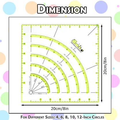 Arc Circle Cutter Ruler