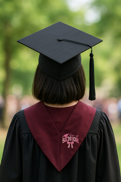 Graduation Stitch Emblem – Class of 2025 A Handmade Tribute to a Milestone Moment