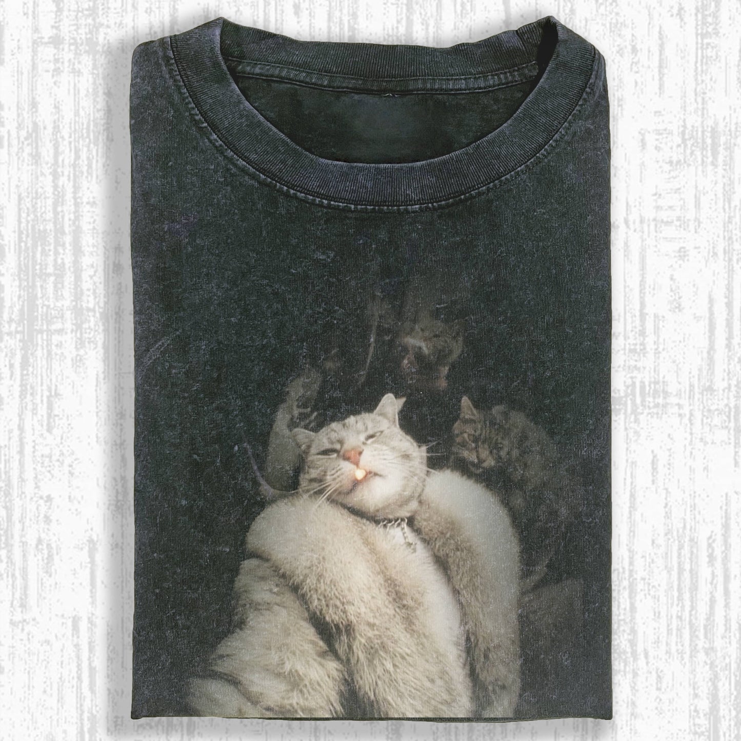 Wacky Cool Cat with Gold Tooth & Crew T-shirt