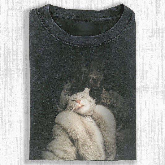 Wacky Cool Cat with Gold Tooth & Crew T-shirt