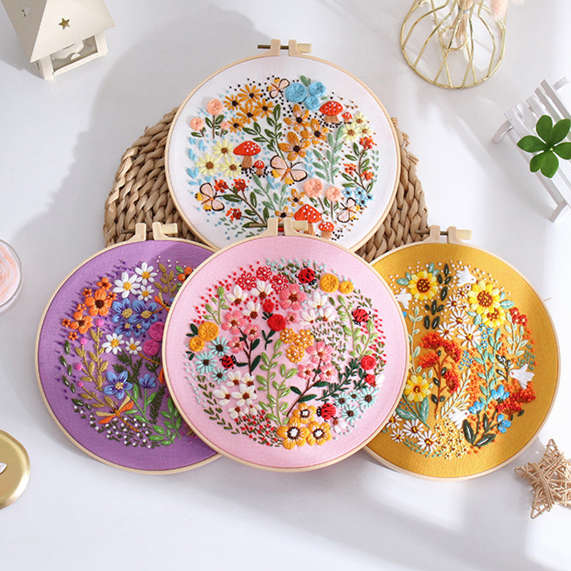 Floral Paradise Embroidery Kit: Create Your Blossoming Masterpiece